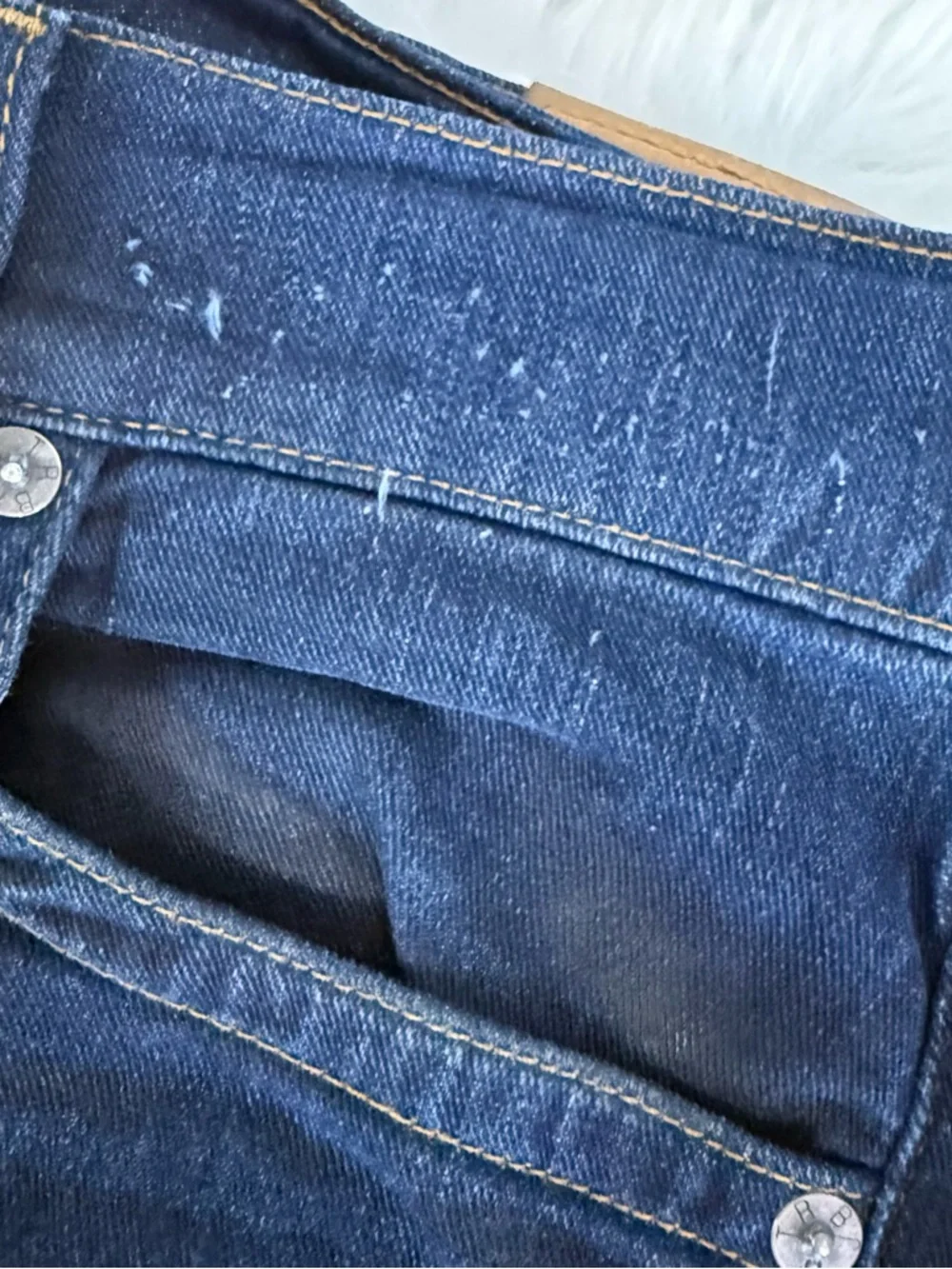 True Religion Ricky Relaxed Straight Jeans Dark Wash Size 36